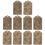 20 Stuks Chinese Amulet Hanger Beschermingskaart God Van Fortuin 3