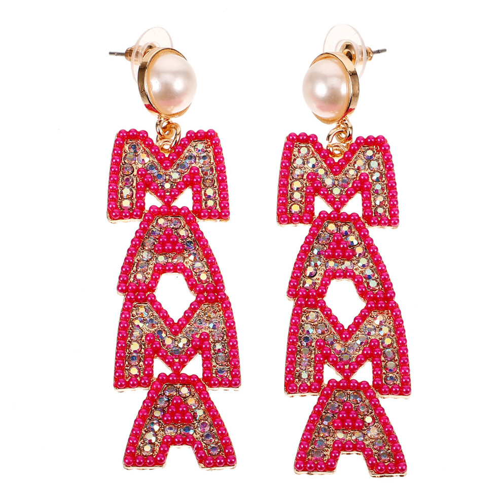 5 Sztuk KolczykóW Z Literą Mama Cepelniech Mamy-image