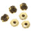 18Pcs Coffee Alloy Decorative Suit Buttons Stylish Clothes Replacement 1