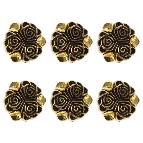 18Pcs Coffee Alloy Decorative Suit Buttons Stylish Clothes Replacement 1