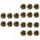 18Pcs Coffee Alloy Decorative Suit Buttons Stylish Clothes Replacement 7