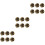 18Pcs Coffee Alloy Decorative Suit Buttons Stylish Clothes Replacement 6