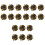 18Pcs Coffee Alloy Decorative Suit Buttons Stylish Clothes Replacement 4