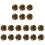 18Pcs Coffee Alloy Decorative Suit Buttons Stylish Clothes Replacement 3