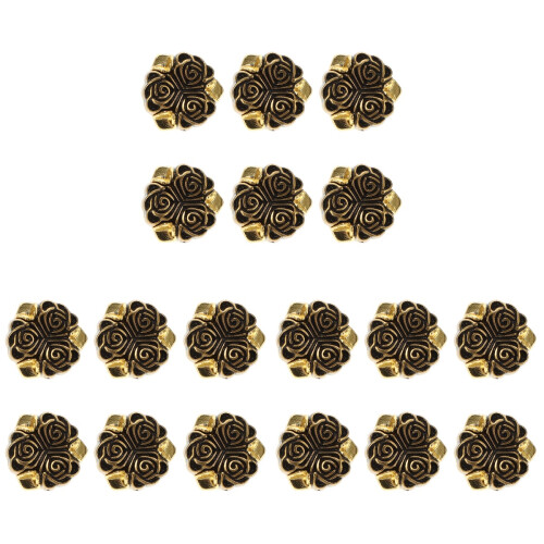 18Pcs Coffee Alloy Decorative Suit Buttons Stylish Clothes Replacement 2