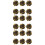 18Pcs Coffee Alloy Decorative Suit Buttons Stylish Clothes Replacement 9
