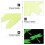 35St Assortiment Fluorescerende Wanddecoratie Plastic 11