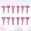 48 Pcs Prendedores Amor Madeira Diy Acessório 7