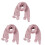 3 Unidades Lenço Tricotada para Bebê (Rosa) 2