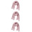 3 Unidades Lenço Tricotada para Bebê (Rosa) 8