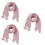 3 Unidades Lenço Tricotada para Bebê (Rosa) 7