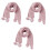 3 Unidades Lenço Tricotada para Bebê (Rosa) 3