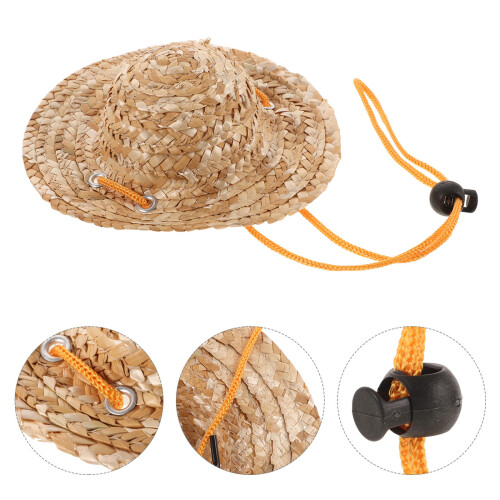 2Pcs Pet Sombrero Chapéu De Ajustável Para Cachorros E 1