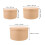 3Pcs Redonda Papel Machê Com Tampa Para Artesanato E 3