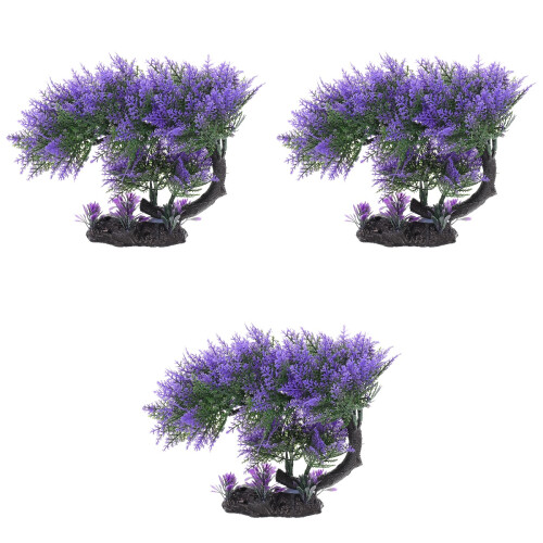 3Pcs Árvore Artificial Imitação Para Escritório 2