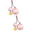 2Pcs Pingente De Sorte Japonês Para Bolsa Mochila E 7
