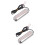 2Pcs Led Subaquática Para Aço Inoxidável Impermeável 7