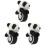3 Unidades Pulseira De Com Animal Para 2