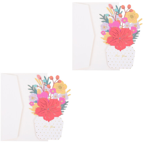 2Pcs Cartão 3D Com Para Dia Das Mães 2