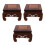 3Pcs Suporte Quadrado De Madeira Para Vaso 9