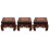3Pcs Suporte Quadrado De Madeira Para Vaso 10