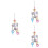 3 Unidades Brinquedo Suspenso Para Com Chocalho E 7