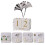 2 Pcs Bloco De Calendário Decorativo Escritório 9
