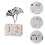 2 Pcs Bloco De Calendário Decorativo Escritório 8