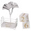 2 Pcs Bloco De Calendário Decorativo Escritório 10