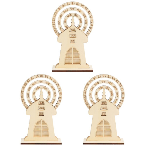 3Pcs Calendário Para 1