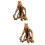 2 Unidades Decoração Árvore Resina Simulada Para 10