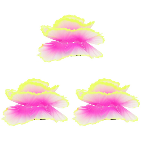 3 Unidades Planta Fluorescente De Coral Simulado Para 1