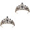 2 Unidades Tiara De De Noiva Com Folhas E Cristais 3