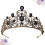 2 Unidades Tiara De De Noiva Com Folhas E Cristais 11