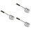 Concha Para De De Metal 3Pcs 6
