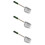 Concha Para De De Metal 3Pcs 8
