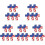25 Unidades Broches Com 4