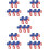 25 Unidades Broches Com 10