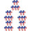 25 Unidades Broches Com 8