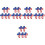 25 Unidades Broches Com 6
