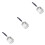 3Pcs Colher Metal Vazado Para Inclinada 5