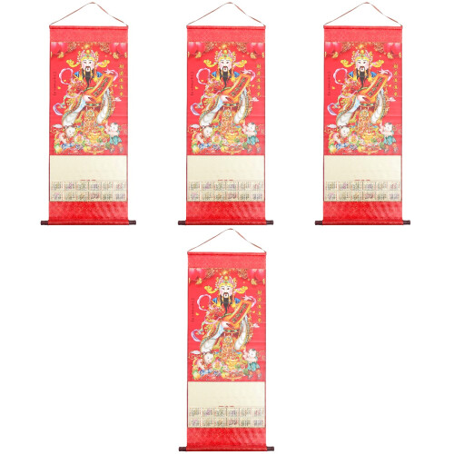 4Pcs Calendário De Parede 2023 Lembrete De Decoração Presente 2