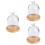 3Pcs Tampa De Para Flores Com Base De Madeira 8