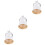 3Pcs Tampa De Para Flores Com Base De Madeira 7