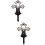 2 Unidades Cruz Metal Para Decoração De Túmulo E 9