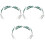 3 Peças Coroa De De Tiara Bijuteria Para 5