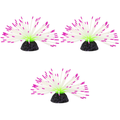 3Pcs Planta Artificial Fluorescente Grama D'água 2