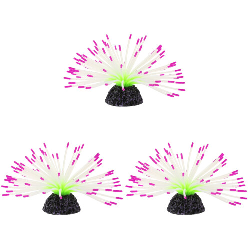 3Pcs Planta Artificial Fluorescente Grama D'água 1
