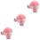 3Pcs Pulseira De Animal Pelúcia Brinquedo Recheado 8