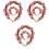 6 Unidades Faixa De Decorativa Pulseira Coroa Simulada 3